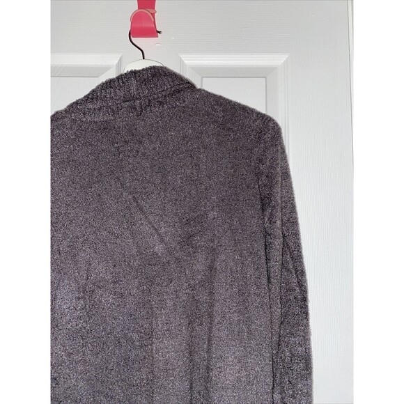 Barefoot Dreams Cardigan Cozy Chic Lite Women's Sweater Draped Brown Taupe Small - Picture 9 of 9